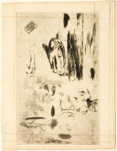 Verschiedene Skizzen von Jean Francois Millet
