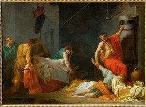 Die Beerdigung des Miltiades von Jean François Pierre Peyron