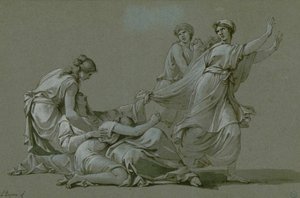 Die jungen Männer und Frauen von Athen als Opfer für den Minotaurus, ca. 1778
