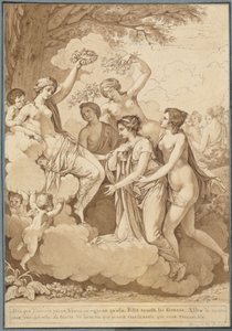 Venus und die Grazien krönen Thémire von Jean François Pierre Peyron