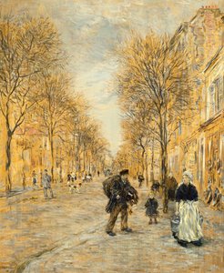 Eine Straße in Asnieres