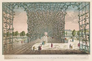 Ansicht der Laube im Garten des Gouverneurs in Pondicherry von Jean François Daumont