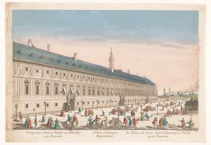 Ansicht eines kaiserlichen Palastes in einem Vorort von Wien