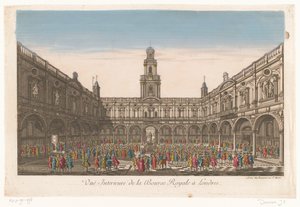 Ansicht des Inneren der Royal Exchange in London