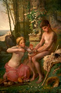 Frühling (Daphnis und Chloë) von Jean Francois Millet