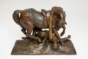 Die verwundete Amazone, 1839 von Jean François Théodore Gechter