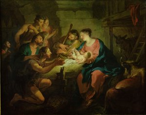 Die Anbetung der Hirten, 1725 von Jean François de Troy