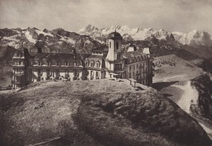 Hotel Rigi Kulm, Blick auf die Berner Alpen