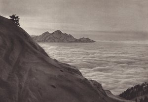 Rigi Kulm, über dem Nebelmeer von Jean Gaberell