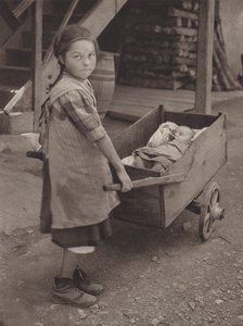 Schweiz: Das einfache Leben, ein primitiver Kinderwagen
