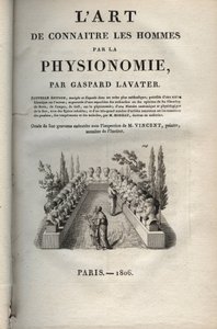 Physiognomie - Frontispiz von „Die Kunst, Menschen durch Physiognomie zu erkennen“ von Johann Gaspar Lavater (1806) von Jean Gaspard Lavater