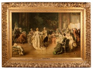 Das Menuett von Jean Guillaume (1858 1931) Rosier