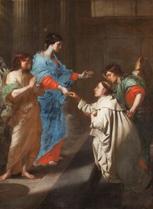Die mystische Verlobung des seligen Hermann Joseph mit der Jungfrau Maria von Jean Guillaume Carlier