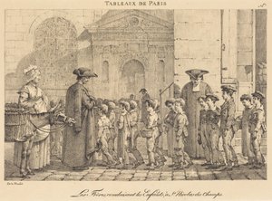 Die Brüder führen die Kinder, zu St. Nicolas des Champs von Jean Henri Marlet