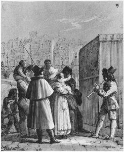 Der Puppenspieler auf der Pont Neuf von Jean Henri Marlet