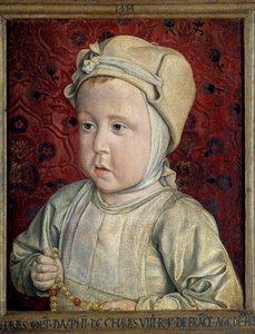 Porträt des Dauphins Charles Orlant (1492-1495), Sohn von Charles VIII und Anne de Bretagne