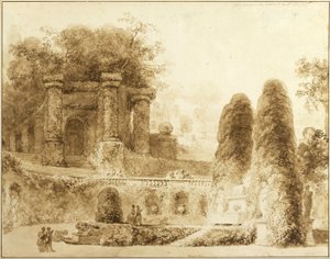 Römischer Park mit Brunnen, 1774