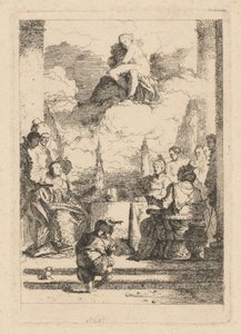 Das Bankett von Antonius und Kleopatra von Jean Honoré Fragonard after Giovanni Battista Tiepolo