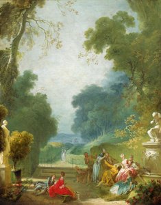 Ein Spiel von Hot Cockles, ca. 1775-80