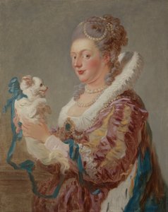 Eine Frau mit einem Hund, ca. 1769 von Jean Honore Fragonard