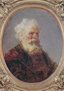 Ein älterer, weißhaariger Mann, um 1767 von Jean Honore Fragonard