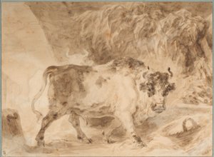 Stier der römischen Campagna von Jean Honore Fragonard
