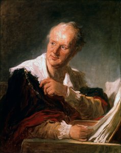Denis Diderot, französischer Schriftsteller und Enzyklopädist des 18. Jahrhunderts, ca. 1755-1784 von Jean Honore Fragonard