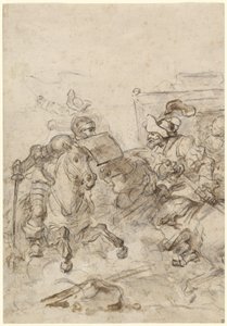 Don Quixote greift den Biscayaner an