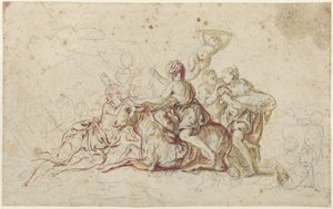 Europa von Jupiter in Gestalt eines Stiers entführt (?)