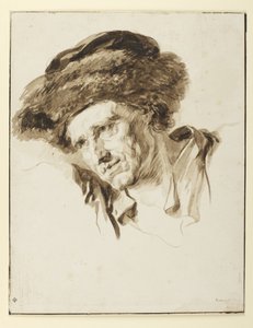 Kopf eines Mannes mit Pelzmütze, 1774