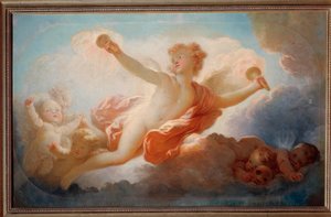 Die Liebe küsst das Universum von Jean Honore Fragonard