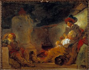 Nachtszene, genannt der Traum des Bettlers