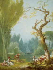 Reiterspiele von Jean Honore Fragonard