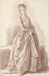 Stehende junge Frau, ansehend von Jean Honore Fragonard