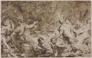 Das Begräbnis von Decius Mus von Jean Honore Fragonard