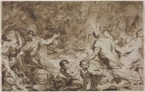 Das Begräbnis von Decius Mus, 1774 von Jean Honore Fragonard