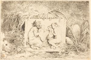 Die Familie des Satyrs von Jean Honore Fragonard