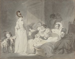 Besuch bei der Krankenschwester von Jean Honore Fragonard