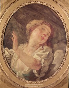 Junge Frau, die sich abwendet oder, La Resistance von Jean Honore Fragonard