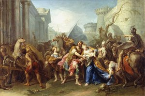 Hektor nimmt Abschied von Andromache, 1727 von Jean II Restout