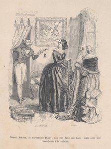 Als der neue Actaeon überraschte ich Diana, nicht in ihrem Bad, sondern mit einem Händler im Badezimmer..., 1843