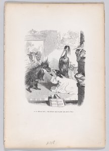 Bei dieser schrecklichen Geschichte wirft sich Zemire zu Azors Füßen aus Szenen aus dem ..., ca. 1837-47