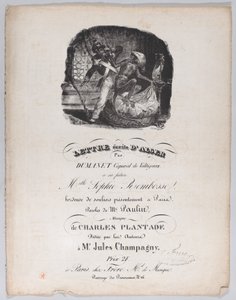 Brief aus Algerien, ca. 1835