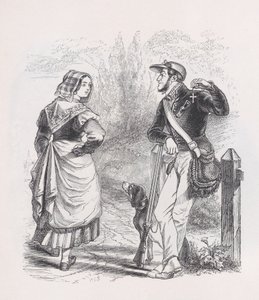 Der Jäger und die Milchmagd aus Die vollständigen Werke von Béranger, 1836