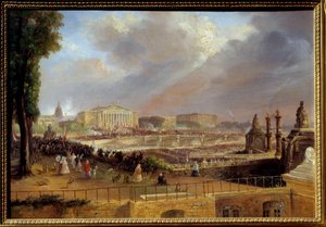 Proklamation der Republik auf dem Portikus der Abgeordnetenkammer am 4. Mai von Jean Jacques Champin