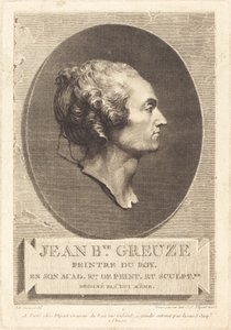 Jean-Baptiste Greuze von Jean Jacques Flipart after Jean Baptiste Greuze