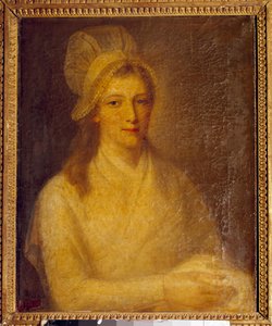 Porträt von Marie Anne Charlotte Corday (Jean Jacques Hauer) von Jean Jacques Hauer