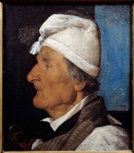 Porträt von Jean Hermann, der alte Schreiner. Gemälde von Jean Jacques Henner (1829-1905) 1845. Paris, Musée du Petit Palais von Jean Jacques Henner