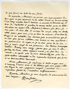 Brief von Jean Jacques Rousseau, 15. Juli 1764 von Jean Jacques Rousseau