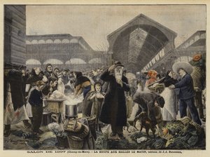 Suppenstand auf dem Les Halles Markt am Morgen von Jean Jacques Rousseau